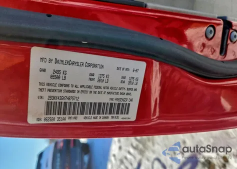 2007 Dodge Charger Se from USA, damaged, VIN 2B3KK43GX7H875712